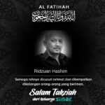 Erra Fazira Instagram – Innalillahiwainnailaihirojiun.. 
Salam takziah buat seisi keluarga.. 

Pemergian yg mengejutkan.. Industri  kehilangan seorang lagi insan seni yg banyak menabur masa dan tenaga untuk menyemarakkan lagi industri seni tempatan.. 
Mengenali abang Ridzuan ketika masih lagi menjadi suami kepada sahabatku @ladydidiemsia.. Seorang abang yg cool dan tak lokek dengan senyuman.. 

Moga arwah abg Ridzuan tenang dan damai disana.. ditempatkan dikalangan hamba Allah yg soleh.. Amiiin..