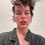 Milla Jovovich Instagram - BLAAAH!! Felt I needed a change and had some clippers on hand. Anyway, it grows back. Love it or hate it, it’s done and now we’ll see what it grows into🥳