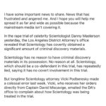 Leah Remini Instagram – Please share this post in your Instagram stories. Since the mainstream media isn’t reporting on this story widely, it’s up to us to get the news out.
