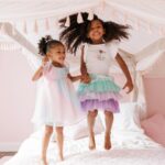 Chanel Iman Instagram - Watching my girls' reaction to these new @janieandjack styles inspired by @disney The Little Mermaid brought me to tears 😭 
We’ve been SO excited to see the movie and what better way to prepare than to feel like a real life princess 🧜🏽‍♀️🐚💜 #JanieandJackPartner #JanieandJackLove #TheLittleMermaid