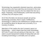 Leah Remini Instagram – Please share this post in your Instagram stories. Since the mainstream media isn’t reporting on this story widely, it’s up to us to get the news out.