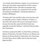 Tami Roman Instagram – Thank you @betplus @erictswirl for being amazing partners on “Whatever It Takes” I can’t wait to tell everyone about our amazing cast & crew! 💛 @jillythunda we did it again #RomanRamseyProductions
#NickRoses #HolidayFilms
Photo @melbelderjr