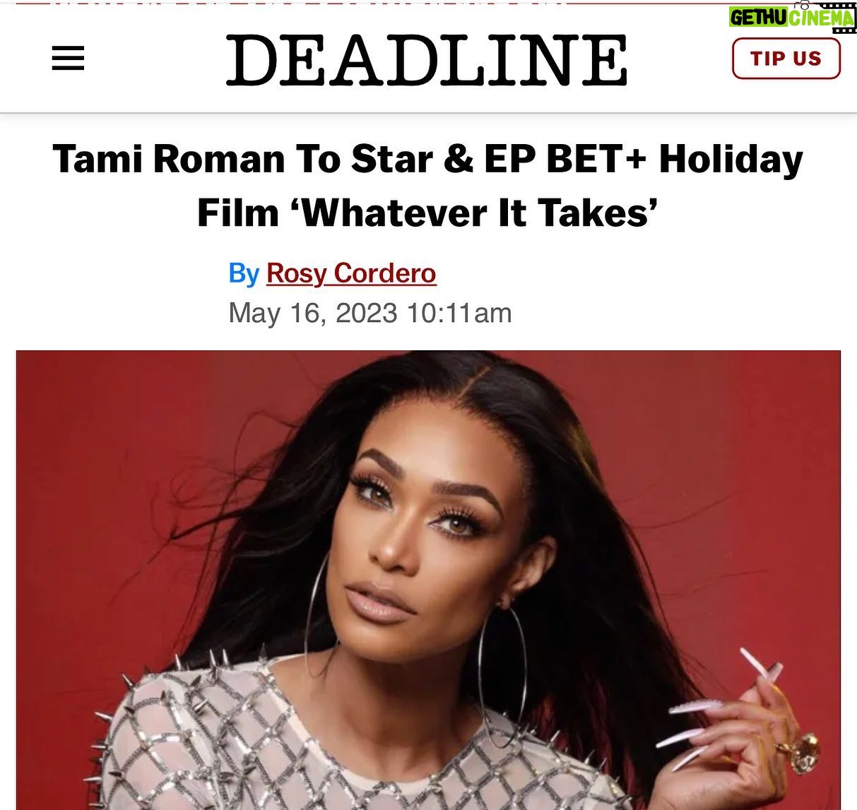 Tami Roman - 3 Likes - Thank you @betplus @erictswirl for being amazing partners on “Whatever It Takes” I can’t wait to tell everyone about our amazing cast & crew! 💛 @jillythunda we did it again #RomanRamseyProductions
#NickRoses #HolidayFilms
Photo @melbelderjr