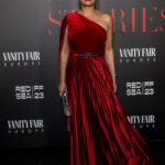 Hend Sabry Instagram - What a night ❤️💃🏻 what a success! So proud of the @redseafilm and @vanityfair #womenstories initiative .. the showcase Arab female talents I met yesterday are so inspiring .. thank you @moalturki and @marchettisimone for a night to remember ❤️
And thank you @ammarparis for the gorgeous shots as usual 😍🙏
Dressed by @honaydaofficial 
MUA @junior_cedeno @diorbeauty 
Hair @romaindurandhair @dessangeparis