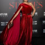 Hend Sabry Instagram - What a night ❤️💃🏻 what a success! So proud of the @redseafilm and @vanityfair #womenstories initiative .. the showcase Arab female talents I met yesterday are so inspiring .. thank you @moalturki and @marchettisimone for a night to remember ❤️
And thank you @ammarparis for the gorgeous shots as usual 😍🙏
Dressed by @honaydaofficial 
MUA @junior_cedeno @diorbeauty 
Hair @romaindurandhair @dessangeparis