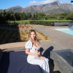 Kinsey Wolanski Instagram – Flew 20mins from Cape Town to @ludusmagnus_franschhoek and I think this is heaven ❤️🚁