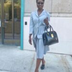 Danai Gurira Instagram - This Thom Browne outfit was really Thom Browne-ing last night! It's my kind of power suit... fun and chic all in one!!