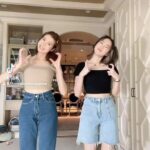 Esther Supreeleela Instagram - กับด.ญ.อัมมิเกล 😬👭🏻