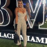 NeNe Leakes Instagram – SWIPE: It’s the “soft Era” for me
Look: St John
Bag: Saint Laurent
Heels: YSL
Gloves: Dolce & Gabbana
Stylist: Me 💋
Makeup: @mlatricemua 
Hair: @hausofdebonair 

#bmf #power #50cent #miami #outside #lifeofnene