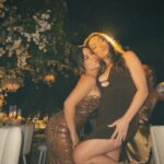 Cierra Ramirez Instagram - oh, how i love your love @iluvsarahii & @ayyysebas! cheers to one of the most pinterest worthy weddings i’ve been to & to a lifetime of happiness! 💍🤍

also shoutout to @hairbybethy for slaying my hair