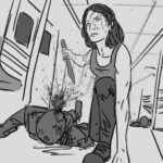 Lauren Cohan Instagram - From the 2022 archives, a little teaser idea we had during the early development stages of the show. We never ended up shooting it, but it’s still fun to see this New York, New York concept in “boardomatic” form. Storyboard sketches by the amazing @essigpeppardcreative. @amcthewalkingdead #DEADCITY premieres tonight! @laurencohan @jeffreydeanmorgan @gaiuscharles #ZeljkoIvanek  ENJOY!