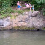 Maci Bookout Instagram - out where the wild things are 👹

#happyfathersday #thingsthatmatter #cliffjumping #lake
