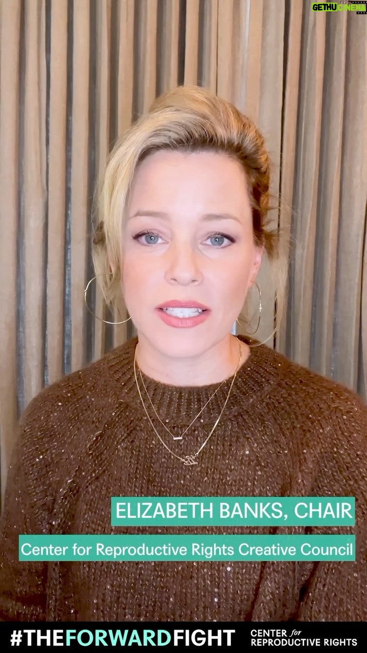 Elizabeth Banks Instagram - Join us at @reprorights for #TheForwardFight