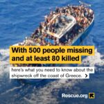 Amanda Gorman Instagram - Everyone has the right to seek asylum — including people crossing the Mediterranean Sea. 

The recent shipwreck off the Greek coast is the latest in a long line of preventable disasters. It demonstrates both a failure to save lives and a failure to uphold the well-established right to seek safe haven. It is estimated that 100 children were in the ship's hold, and that 500 people still remain missing. 

Join us in calling on our leaders to do more to welcome refugees and create safe routes for people seeking asylum. 

More info at the link in bio 💛