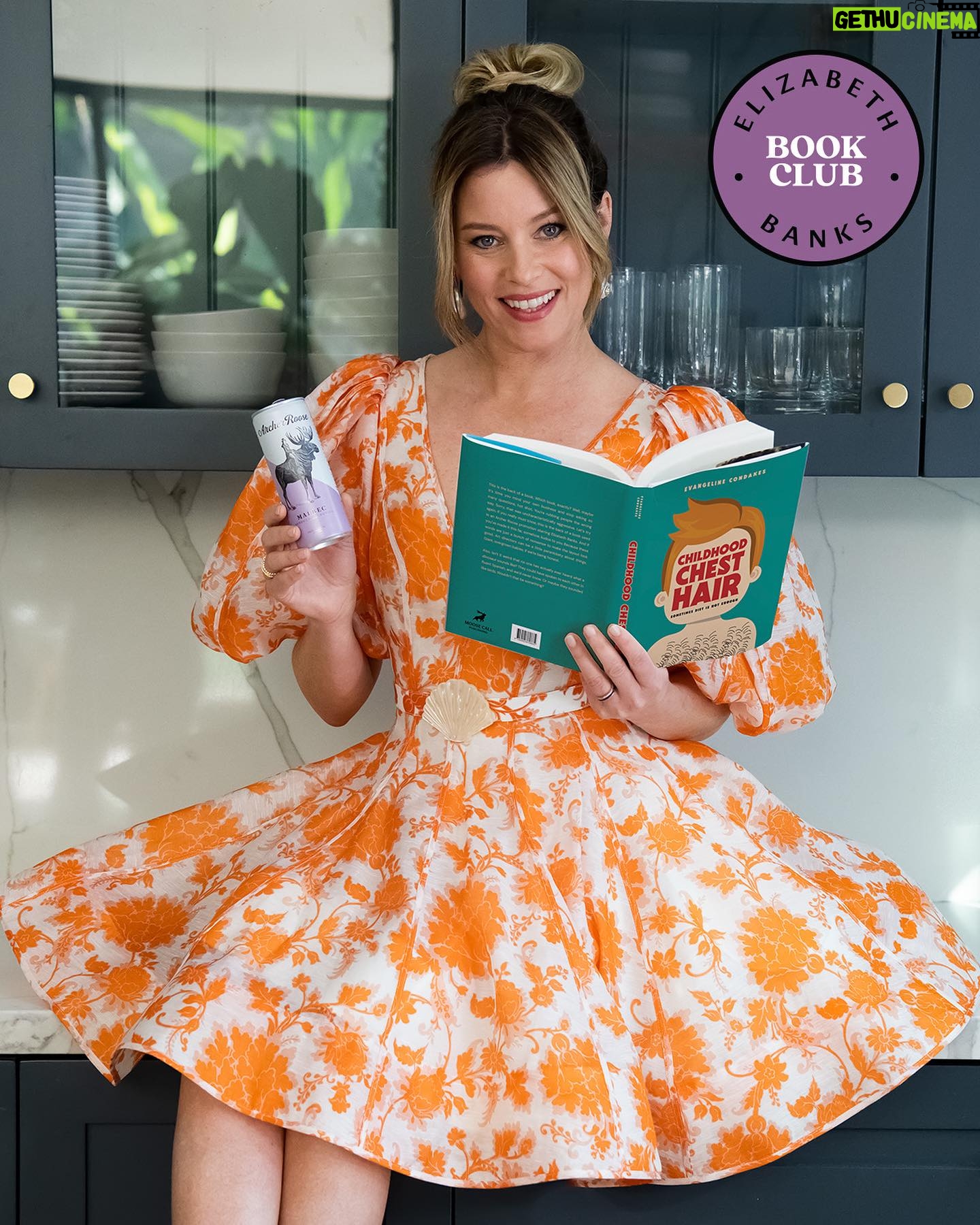 Elizabeth Banks Instagram - 🚨July’s Book of the Month 🚨
This month, follow the story of of Sammy’s hair-raising adventure. When he went to bed on Thursday, he was just a normal 9 year old boy. But when he woke up with a chest full of hair, he couldn’t shake the sneaking suspicion that something was awry. Following a series of mysterious clues, Sammy found himself staring face to face with the potential end of the human race. A hairy situation indeed. #ARBookClub