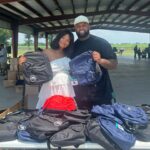 Chanel Iman Instagram - A Day of giving is always a great day🙏🏽 So proud to be apart of the @chauxdownfoundation @chauxdown Back to school give away , Football Camps and so much more 🙌🏾 The Link in my bio for you to be apart of it to ❤️ 📍Plaquemine , Louisana 🏈