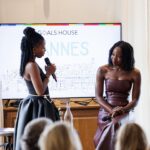 Danai Gurira Instagram - “Shattering stereotypes requires defiance and a willingness to live in discomfort."

#Flashback to when I had a deeply insightful week at @cannes_lions in partnership with the @un_stereotypealliance and @unwomen. The week kicked off at the annual Goal 5 Dinner where I spoke on a panel with @dr_adanna and @sabrinaelba where we discussed the commitment & bold action needed to accelerate progress to achieve SDG 5 Gender Equality. The question I posed to a room of executives was – We hear women over and over again being asked “what needs to be done?” as if the evidence isn’t abundantly clear! It is time to hear from the C-suite, those decision-makers who define what we see and do not see, whose stories get to be told, and whether equity becomes the norm and not a passing phase. What are they doing, what have they done & when do we see tangible results?

The next day I took the main stage & then shared it with cultural expert @imjessweiner as we explored the importance of being agents of change against stereotypes. My key word for that day & for this campaign as a whole: CURIOSITY. It is impossible to stereotype and practice EMPATHETIC CURIOSITY simultaneously. I challenged us all to try. It doesn’t work. In this Information Age, are we letting truncated soundbites define our understanding of each other? Because that causes stereotyping. The #SayNothingChangeNothing campaign helps counter this as it seeks to equip us with the tools needed to steer ourselves and others away from harmful stereotyping.

To wrap out an incredible week, Jess & I connected again at the @interpublicipg Don’t Whisper, SHOUT Inclusion Breakfast where we heard from incredible change-makers and encouraged all the powerful culture leaders in the room to think about what has scared them the most during these events, made them the most uncomfortable, & how to navigate their own change from there & find their voice in the pursuit of the end of stereotypes.

Learn more: http://www.break-stereotypes.org.

📸 Getty Images / Richard Bord