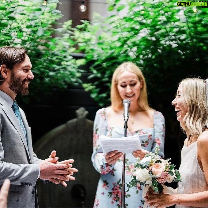 Kate Walsh Instagram - Beyond happy for my beautiful friends, @AnyaMarina & @TheNaturallines, aka Mr. & Mrs. 💕 It was an honor to be there with you 💍💒💋 @NikkiGlaser thanks for capturing these incredible, intimate moments @jessedufault 📸 💖🥰