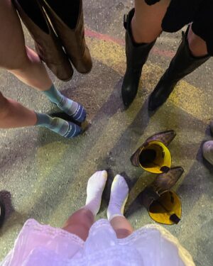 Anna Cathcart Instagram - these boots were absolutely not made for walking