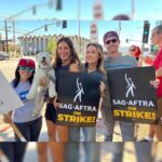 Camilla Luddington Instagram - Day 1 for us.. got to join the #wga once again, this time with a new sign. 
🤝union solidarity🤝 
So proud to be part of this fight right now alongside so many incredible artists and collaborators who are the magic in this industry ✨ 

#sagaftrastrong #sagaftrastrike