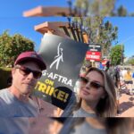Camilla Luddington Instagram - Day 1 for us.. got to join the #wga once again, this time with a new sign. 
🤝union solidarity🤝 
So proud to be part of this fight right now alongside so many incredible artists and collaborators who are the magic in this industry ✨ 

#sagaftrastrong #sagaftrastrike