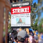 Camilla Luddington Instagram - Day 1 for us.. got to join the #wga once again, this time with a new sign. 
🤝union solidarity🤝 
So proud to be part of this fight right now alongside so many incredible artists and collaborators who are the magic in this industry ✨ 

#sagaftrastrong #sagaftrastrike
