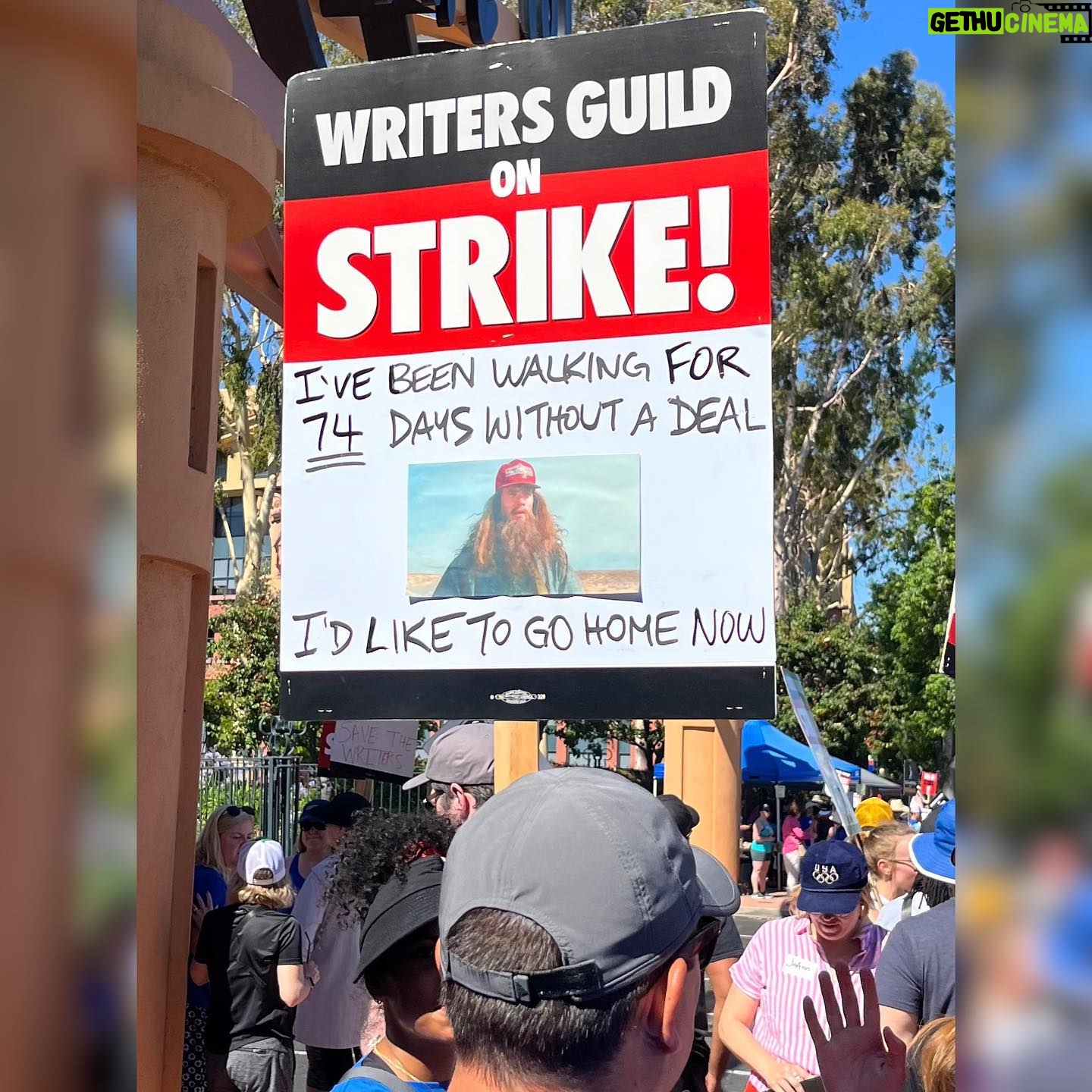 Camilla Luddington Instagram - Day 1 for us.. got to join the #wga once again, this time with a new sign.
🤝union solidarity🤝
So proud to be part of this fight right now alongside so many incredible artists and collaborators who are the magic in this industry ✨
#sagaftrastrong #sagaftrastrike