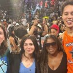 Caterina Scorsone Instagram - I love the W. It’s always an honor to be around these incredible athletes who also happen to be incredible people. The WNBA is made up of women and Queer people and working moms. It is majority POC. Those are all great reasons to support the league, but that’s not why we watch. We watch because we love basketball and these players are the best in the world. W forever. 🏀❤️ #wnba
