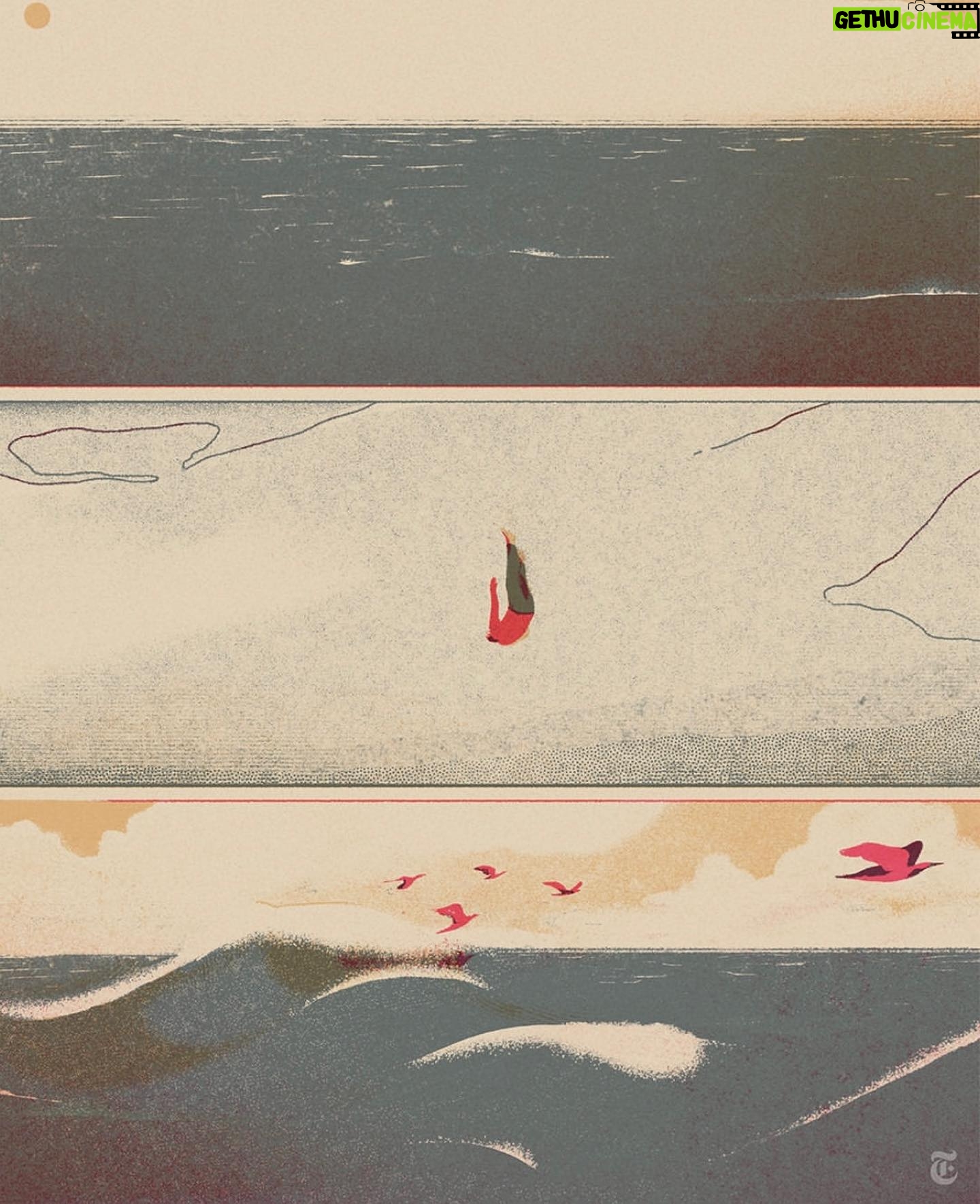 Amanda Gorman Instagram - Reposted from @nytopinion: "Refugees and migrants dying while trying to cross the Mediterranean in search of safety is not new," writes the poet @amandascgorman on the recent capsizing of the Adriana off the coast of Greece. "By writing an elegy through the words of history, I hope to unearth, or unwater, the dead from beneath a mass of waves." In an @nytopinion essay and a poem, Amanda honors the migrants, slaves and others who have died in disasters at sea. Click the link in our bio to read Amanda's full poem. | art by: juanbernabeulleo #nytopinion
.
.
.
Amanda here!
Thank you to @nytopinion for sharing my new poem, and to you all for reading it. Please visit @rescueorg and @unicef to learn more about how you can support organizations aiding refugees of the migrant crisis.