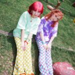 Riisa Naka Instagram - まもなく7月23日お昼１２時❤️
RE. 2ndアニバーサリー💙💙💙
Tシャツと総柄バッグとベルトが🐈✌︎✨
発売になりますっ💚💜💚💜
@re._oyoufukuyasan_ 
RE.を立ち上げてから2年たちました🥹🔥🔥🔥
いつもみんなRE.愛してくれてありがとう🥹❤️
私が毎日頑張れてるのはみんなのおかげだよ🥰🫶🏻LOVE❤️