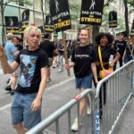 Lola Tung Instagram - I am so proud to be a member of SAG-AFTRA and felt very grateful to be surrounded by incredible artists and creative people this morning at the SAG rally !  If you are able to, consider giving money to the @sagaftrafound to support members in urgent need during this strike.  A majority of members don’t make enough to qualify for health insurance.  Many people are out of work right now.  And in the words of @kyrasedgwickofficial “don’t even get me started on A.I…” We need to see change and fair contracts!! #sagaftrastrong #unionstrong