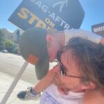 Camilla Luddington Instagram - We call this a “pre-nap protest” 💗 #sagaftrastrong #sagaftrastrike