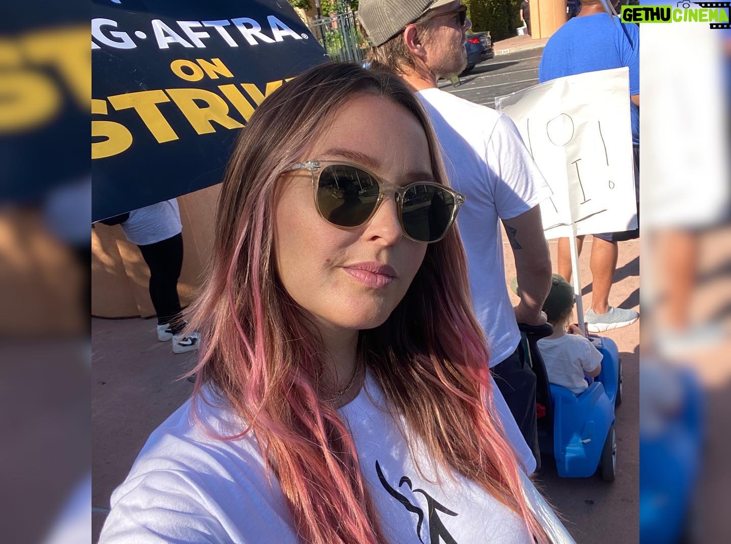 Camilla Luddington Instagram - We call this a “pre-nap protest” 💗 #sagaftrastrong #sagaftrastrike