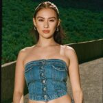 Lola Tung Instagram – blue jean babyyy🦋🤍🦋
@americaneagle #aepartner #aejeans
makeup: @misha212 
hair: @danawillcutyou