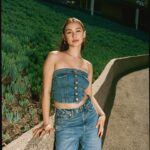 Lola Tung Instagram – blue jean babyyy🦋🤍🦋
@americaneagle #aepartner #aejeans
makeup: @misha212 
hair: @danawillcutyou