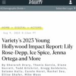Anna Cathcart Instagram - so honoured to be part of @variety’s young hollywood impact report🤍 see you tonight ;)