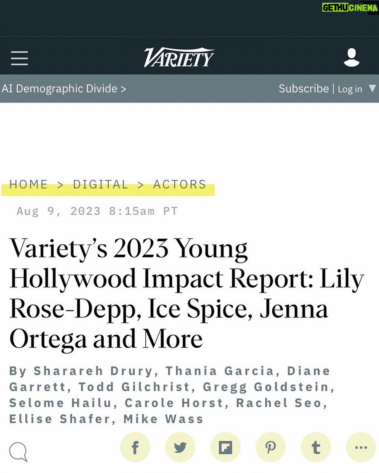 Anna Cathcart Instagram - so honoured to be part of @varietyās young hollywood impact reportš¤ see you tonight ;)