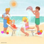 Vanessa Incontrada Instagram - Buon Ferragosto! Che sia una giornata di meritato relax e divertimento per tutti e tutte! 😊
(Neva)

#lestoriedineva #ferragosto #ferie #vacanze #riposo #relax #benessere 

Illustrazione: Alice De Marco @alidemarco_art