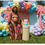 Chanel Iman Instagram - Happy Birthday !!!! Cali’s 5th Birthday Bash 🎂🙌🏾 From Sleepover to Splash Party 🎉💦 🎥 @evan_erogers 🙏🏽 @kbellesdesign @aniciangozi @kidstableny