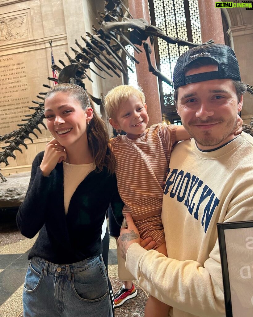Nicola Peltz Beckham Instagram - we took our little bestie to the museum 💖🦋🦖🦕