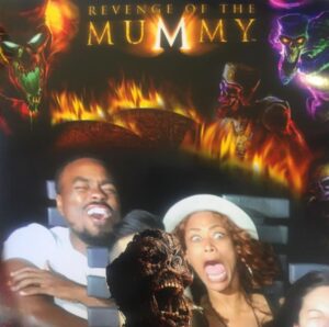 Tami Roman Instagram - SWIPE - Happy Anniversary @reggieyb1 We been doing this thang since 2014! 9 years together 5 years married 💛 thankful to do this thing called life with my best friend. I love you to life 🫶🏽