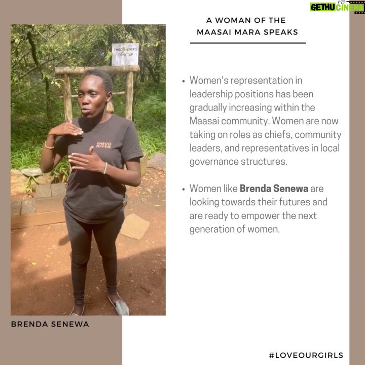 Danai Gurira Instagram - For this edition of #LoveOurGirls, I'm highlighting my trip to Kenya where I was able to visit the first-ever Kenyan carbon-neutral footprint safari @emboocamp and had the pleasure of being guided through the Maasai Mara by a couple of outstanding young Maasai women. This was such an exciting Love Our Girls moment because it breaks stereotypes in terms of our involvement in the conservation realm. I was also able to learn more about their work and involvement in their communities. I’m so excited for them to share their own experiences, stories, and what they have accomplished with you.
I also visited the @maraelephantproject, whose mission is protecting elephants and their habitats, and seeks a stable and healthy elephant population co-existing peacefully with people across the greater Mara ecosystem. During my time there, I met an astounding agronomist and leader in her field, Abigael, and learned about the groundbreaking work she and her team are doing.
I’m really excited for you to meet these incredible women and hear their powerful feminist perspectives. Enjoy! #EmbooRiver #EmbooCamps #MaasaiMara