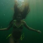 Jessie Reyez Instagram - The amount of peace I feel when I swim out into the middle of a lake is almost inexplicable. Almost. But I’ll try. I think I love it so deeply because a lake is an expression of the unknown, where when I open my eyes, the darkness seems wildly infinite…and yet all the while it reminds my subconscious of the womb we came from. 
I find clemency here. 
I find a sovereignty in water that land has never been able to give me. 
It pardons the gravity of life.
And in that forgiveness 
And in that weightlessness 
I am free. 

📸 @danecollison