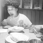 Nia Long Instagram - Family dinner favorite!!! Korean BBQ. This kid is definitely leaning into our Pacific Islander gene. 😘