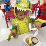 LeToya Luckett Instagram - ✨HALLOWEEN 2023✨

Bruh 🤦🏾‍♀️

Currently still recovering from all of the laughter, candy, tantrums (from me & the kids 😩) crazy costume sightings & glitter that still remains from yesterday. 🙃

1st pic : TyTy refused to change from his spirit day costume at school, so here you have a baby dinosaur riding a T-Rex 🤷🏽‍♀️

3rd pic: Best group photo out of 115 takes 🤦🏾‍♀️ 

My day in a nutshell! 🙃🤣😩🥹🤪
SWIPE if you dare