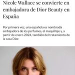 Nicole Wallace Instagram - Bueno bueno tengo el honor de contaros que soy la primera embajadora de @diorbeauty de España🥹🥹✨✨💘 Estoy ilusionadisima y feliz de poder porfin sacarlo a la luz. Gracias a todos Foto @soraya__rodrigo 
Styling @josejuan35 & @pacocasado19 
Beauty @kleykafe x @diorbeauty @diorling1
Publicist @shaharlevi4 eres el mejor