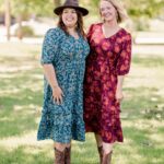 Ree Drummond Instagram - PW fall apparel!! 🍂 Featuring: Puff sleeves, stretchy lace, soft knits, flattering fits, rich colors, casual styles, and pretty prints! Also featuring: Alex (one of my two favorite daughters), Betsy (best sister ever), Gigi (best intern ever), and my grand dog GEORGE. (Oh, and me.😊) Link to the whole collection is in my profile, sizes S through 3X…yay!! ❤️