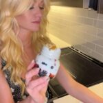 Katherine McNamara Instagram - Getting in the last bites of picnic season! 🧺 Here’s portable desert — perfect to throw in the basket, a beach bag, or a backpack!! 🫙I give you… Eton Mess! 🍓🫐What should I make next?😋