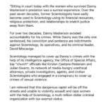 Leah Remini Instagram - My statement on the sentencing of Scientologist Danny Masterson to 30 years to life in prison.