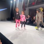Chanel Iman Instagram - My little minis walking a fun kids runway fashion show @rookieusa @nike for New York fashion week 🖤💗#nyfw